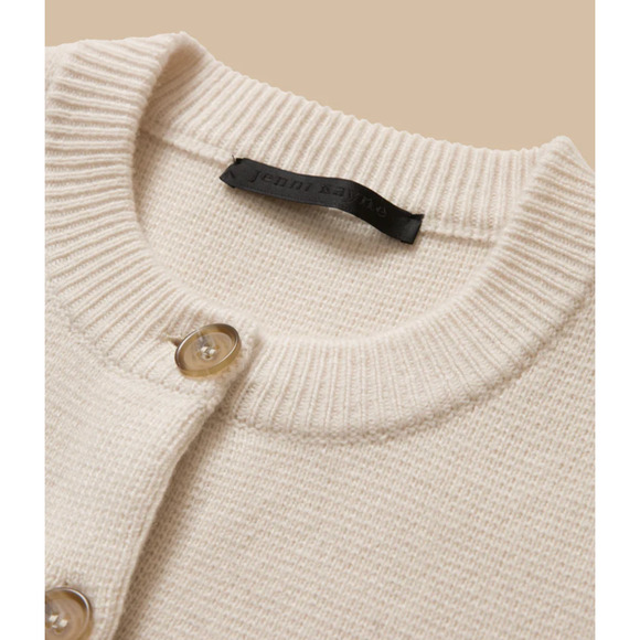 Jenni Kayne Cooper Cardigan Warm Ivory White M - Picture 5 of 7